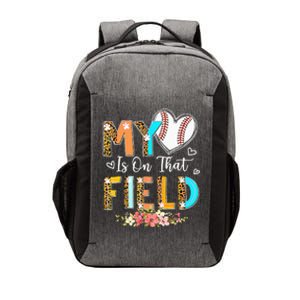 Leopard Baseball Mom My Heart Is On That Field Mother's Day Vector Backpack