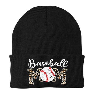 Leopard Baseball Mom Life Game Day Mothers Day Beanie
