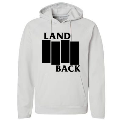 Land Back Movement, Native American LandBack Performance Fleece Hoodie