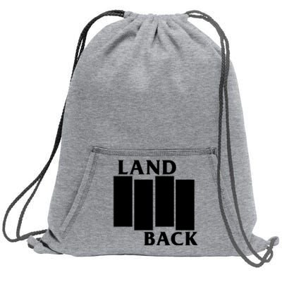 Land Back Movement, Native American LandBack Sweatshirt Cinch Pack Bag