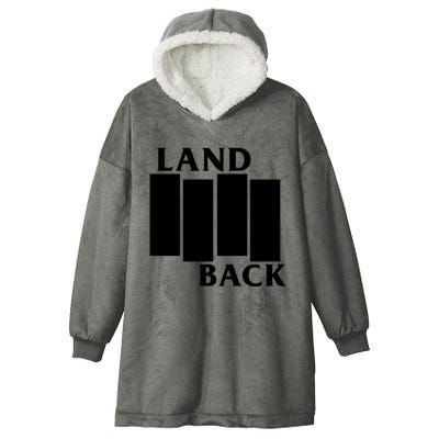 Land Back Movement, Native American LandBack Hooded Wearable Blanket