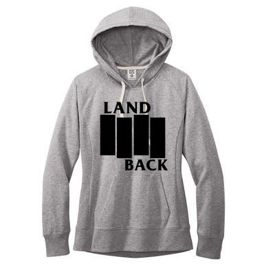 Land Back Movement, Native American LandBack Women's Fleece Hoodie