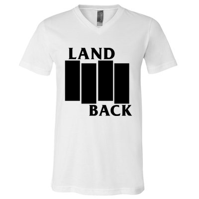 Land Back Movement, Native American LandBack V-Neck T-Shirt