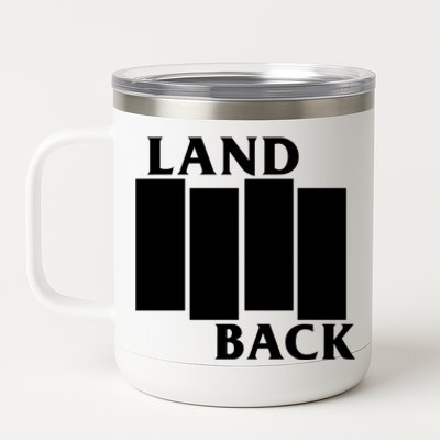 Land Back Movement, Native American LandBack 12 oz Stainless Steel Tumbler Cup