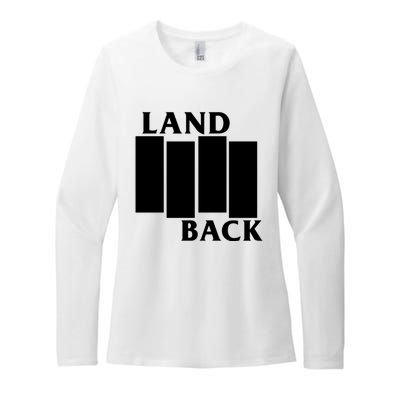 Land Back Movement, Native American LandBack Womens CVC Long Sleeve Shirt