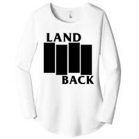 Land Back Movement, Native American LandBack Women's Perfect Tri Tunic Long Sleeve Shirt