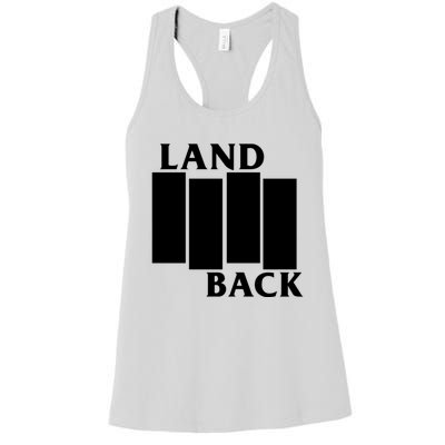 Land Back Movement, Native American LandBack Women's Racerback Tank