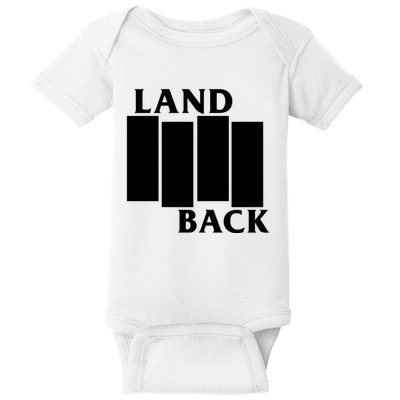 Land Back Movement, Native American LandBack Baby Bodysuit