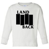 Land Back Movement, Native American LandBack Toddler Long Sleeve Shirt