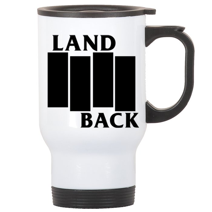 Land Back Movement, Native American LandBack Stainless Steel Travel Mug