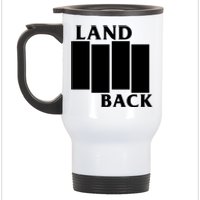 Land Back Movement, Native American LandBack Stainless Steel Travel Mug