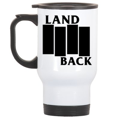 Land Back Movement, Native American LandBack Stainless Steel Travel Mug