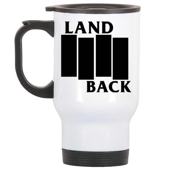 Land Back Movement, Native American LandBack Stainless Steel Travel Mug