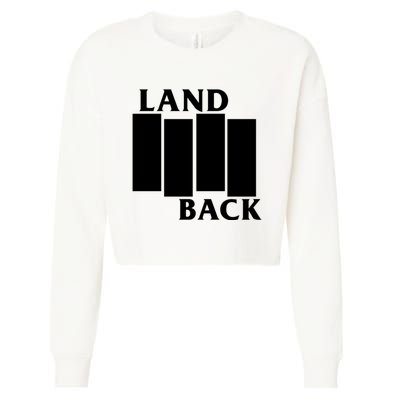 Land Back Movement, Native American LandBack Cropped Pullover Crew