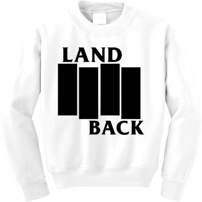 Land Back Movement, Native American LandBack Kids Sweatshirt