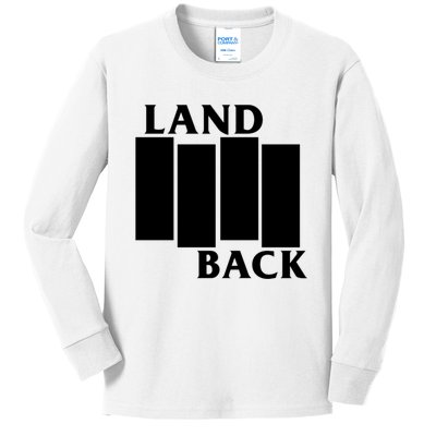 Land Back Movement, Native American LandBack Kids Long Sleeve Shirt