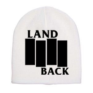 Land Back Movement, Native American LandBack Short Acrylic Beanie