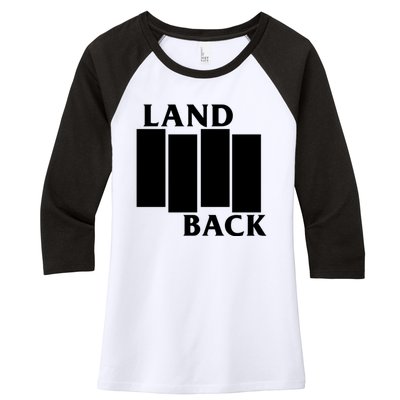 Land Back Movement, Native American LandBack Women's Tri-Blend 3/4-Sleeve Raglan Shirt