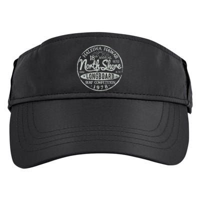 Long Board North Shore Surf Vintage Hawaii Beach Adult Drive Performance Visor