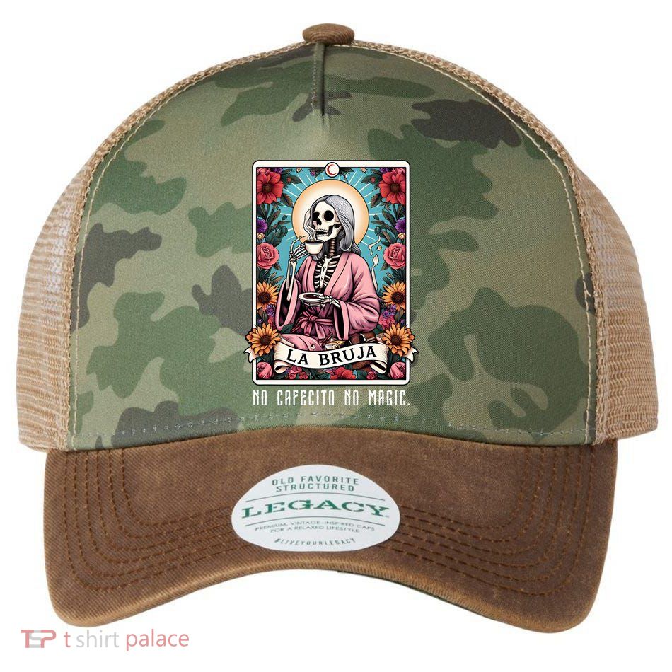 La Bruja No Cafecito No Magic Skeleton Legacy Tie Dye Trucker Hat
