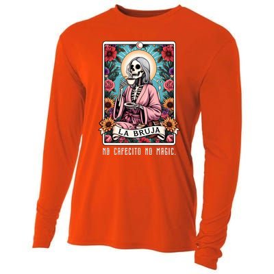 La Bruja No Cafecito No Magic Skeleton Cooling Performance Long Sleeve Crew