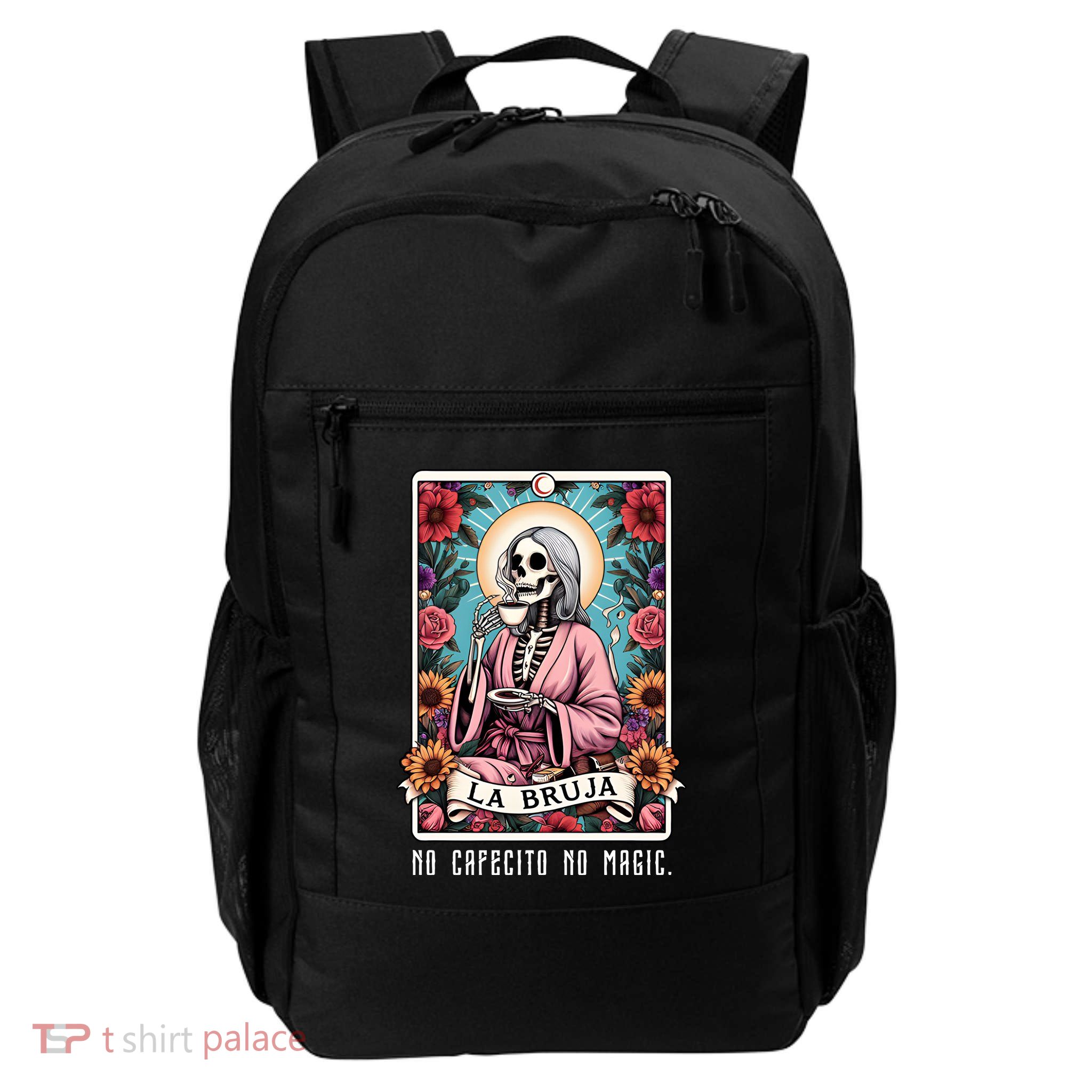 La Bruja No Cafecito No Magic Skeleton Backpack