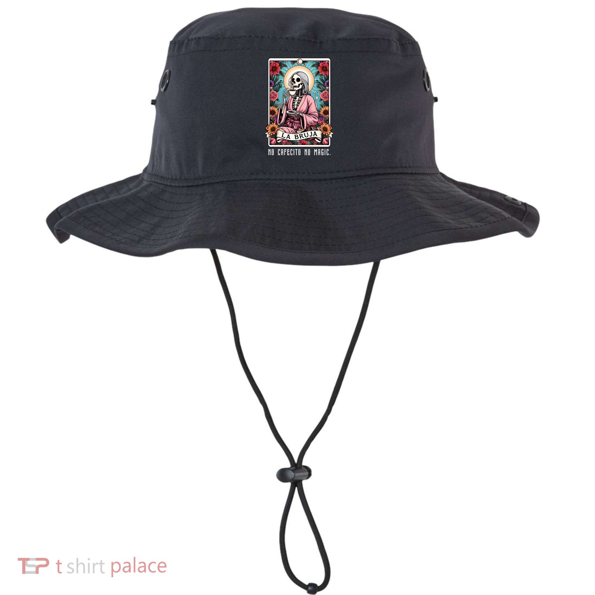 La Bruja No Cafecito No Magic Skeleton Bucket Hat
