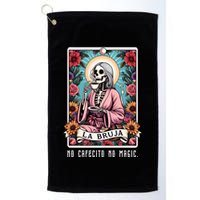 La Bruja No Cafecito No Magic Skeleton Golf Towel