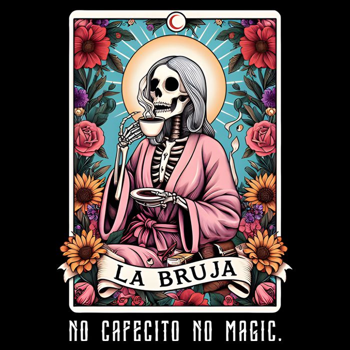La Bruja No Cafecito No Magic Skeleton Visor
