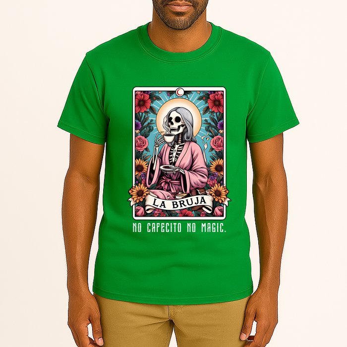 La Bruja No Cafecito No Magic Skeleton Tall T-Shirt