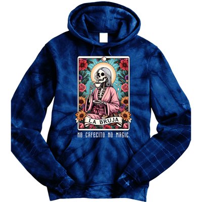 La Bruja No Cafecito No Magic Skeleton Tie Dye Hoodie