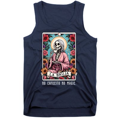 La Bruja No Cafecito No Magic Skeleton Tank Top