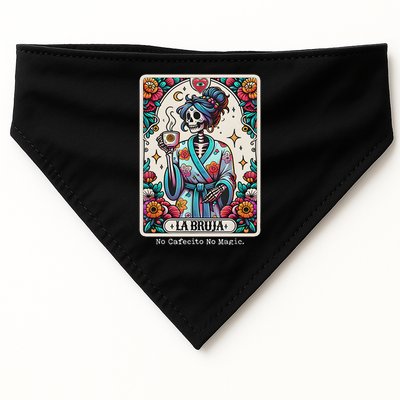 La Bruja No Cafecito No Magic Skeleton USA-Made Doggie Bandana