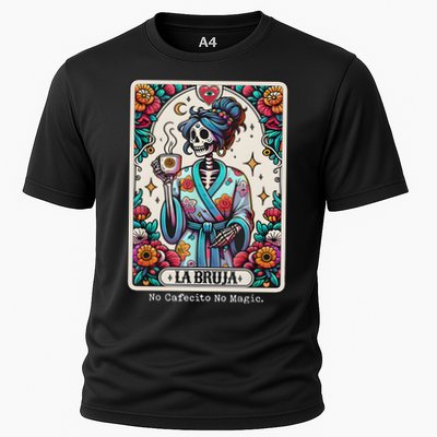 La Bruja No Cafecito No Magic Skeleton Performance Shirt