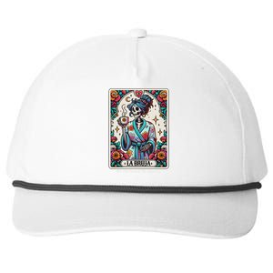 La Bruja No Cafecito No Magic Skeleton Snapback Five-Panel Rope Hat