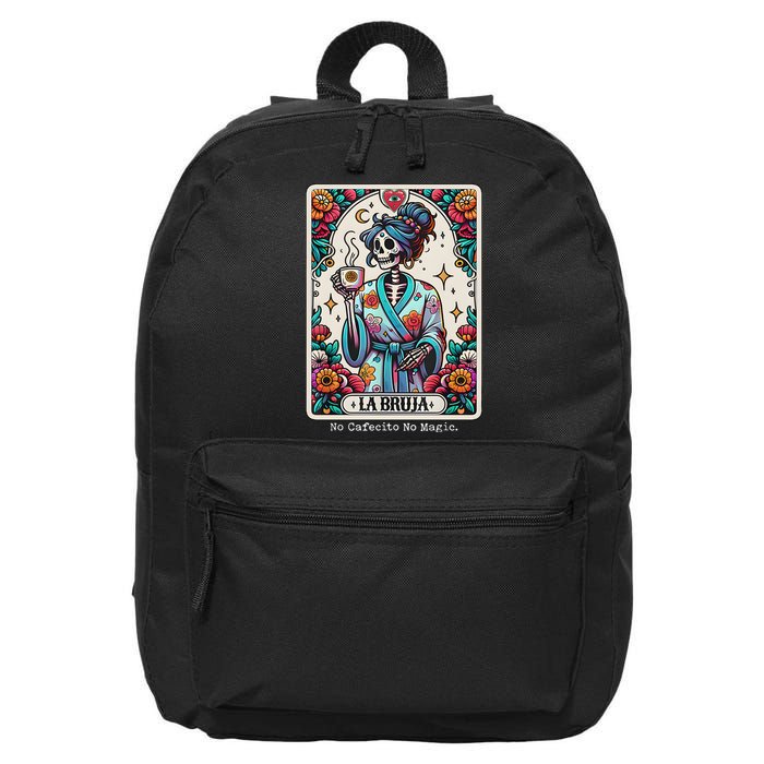 La Bruja No Cafecito No Magic Skeleton 16 in Basic Backpack