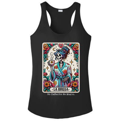 La Bruja No Cafecito No Magic Skeleton Ladies PosiCharge Competitor Racerback Tank