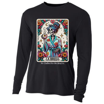 La Bruja No Cafecito No Magic Skeleton Cooling Performance Long Sleeve Crew