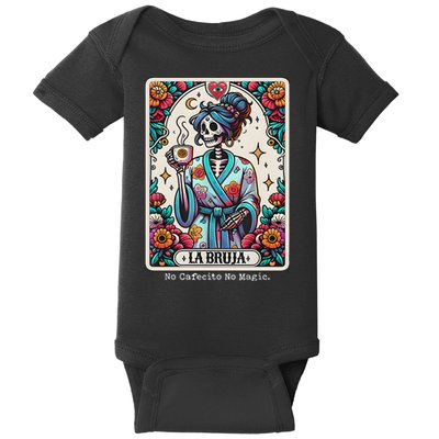 La Bruja No Cafecito No Magic Skeleton Baby Bodysuit