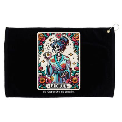La Bruja No Cafecito No Magic Skeleton Grommeted Golf Towel