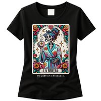 La Bruja No Cafecito No Magic Skeleton Womens T-Shirt