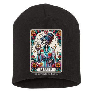 La Bruja No Cafecito No Magic Skeleton Short Acrylic Beanie