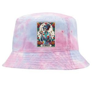 La Bruja No Cafecito No Magic Skeleton Tie-Dyed Bucket Hat