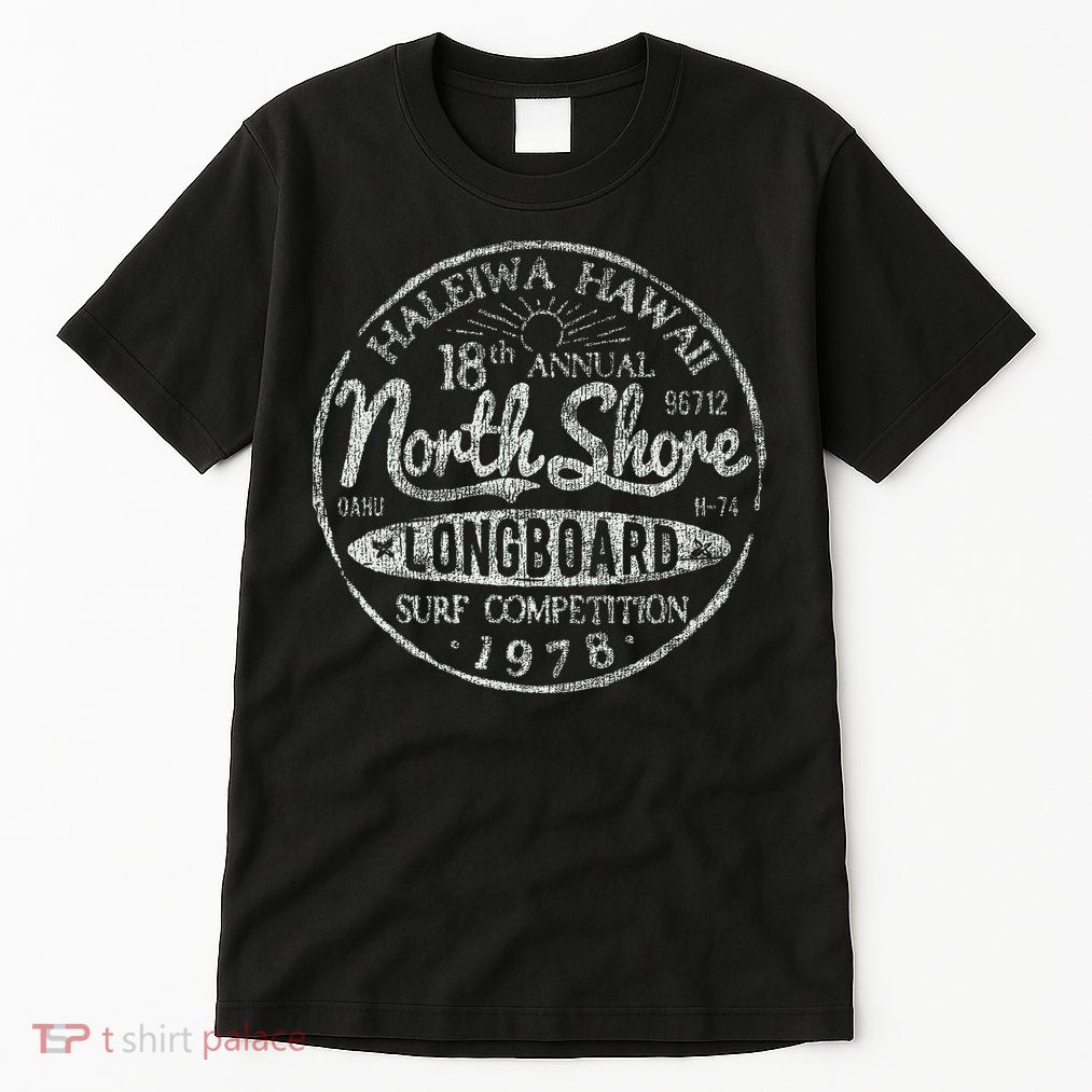Long Board North Shore Surf Vintage Hawaii Beach Tall T-Shirt