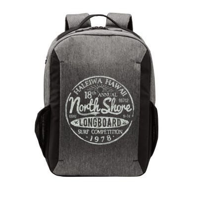 Long Board North Shore Surf Vintage Hawaii Beach Vector Backpack