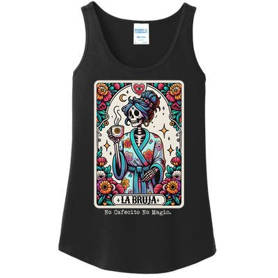 La Bruja No Cafecito No Magic Skeleton Women Ladies Essential Tank