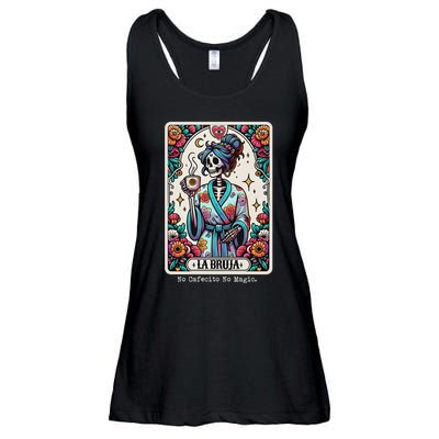 La Bruja No Cafecito No Magic Skeleton Women Ladies Essential Flowy Tank