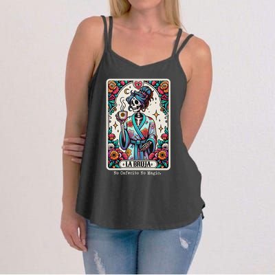 La Bruja No Cafecito No Magic Skeleton Women Women's Strappy Tank