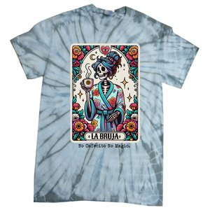 La Bruja No Cafecito No Magic Skeleton Women Tie-Dye T-Shirt