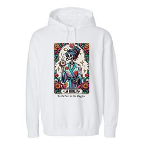 La Bruja No Cafecito No Magic Skeleton Women Garment-Dyed Fleece Hoodie